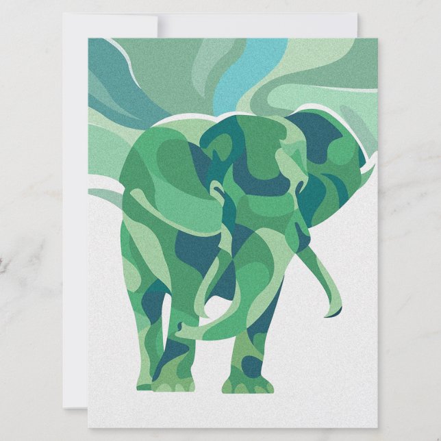 Vintage Elephant Colourful |Cute Gift For Christma (Front)
