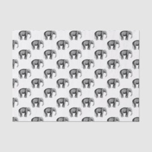 Vintage Elephant Drawing Tissue Paper