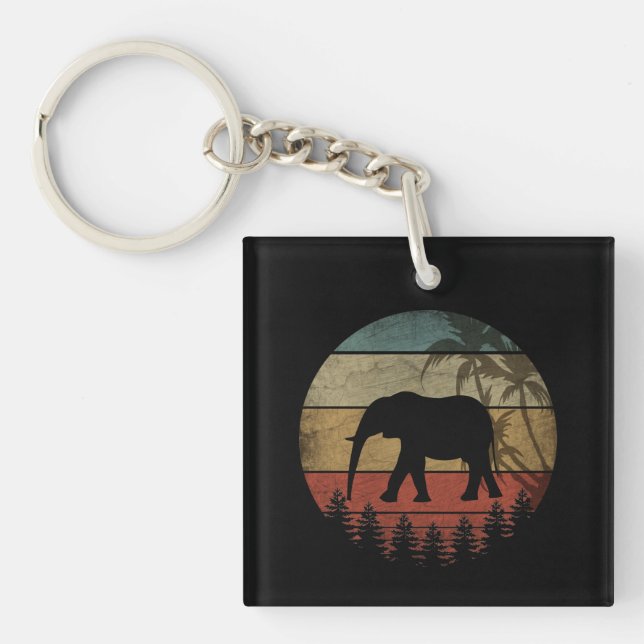VINTAGE ELEPHANT KEY RING (Front)