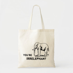 Vintage Elephant You're irrELEPHANT tote Bag