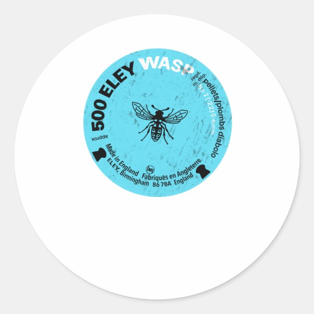 Vintage Eley Wasp Pellets Sticker  (Front)