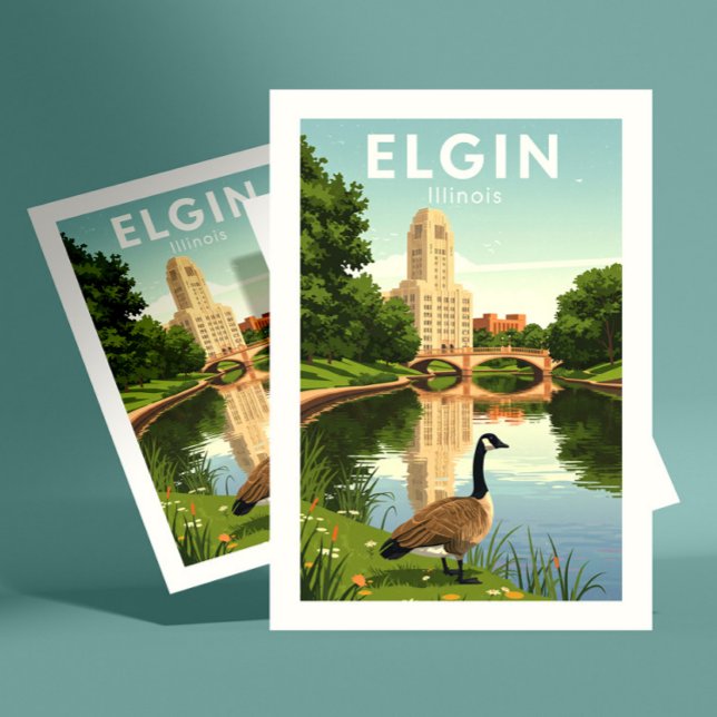 Vintage Elgin Illinois Postcard (Creator Uploaded)