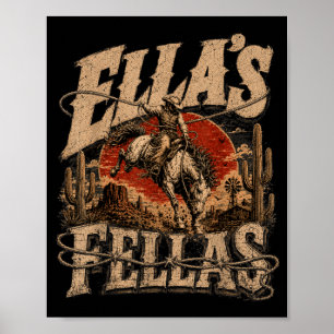Vintage Ellas Name Pride Clic Gifts For Men Women Poster