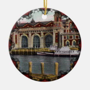 Vintage Ellis Island Ornament
