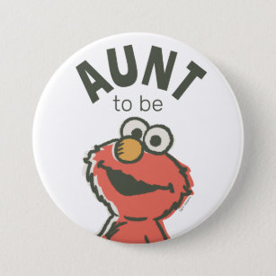 Vintage Elmo Baby Shower Aunt To Be 7.5 Cm Round Badge