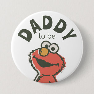 Vintage Elmo Baby Shower Daddy To Be 7.5 Cm Round Badge