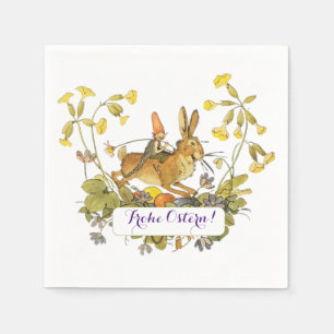 Vintage Else Wenz Vietor Happy Easter   Napkin