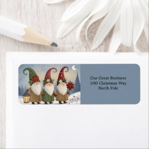 Vintage Elves Return Address Labels