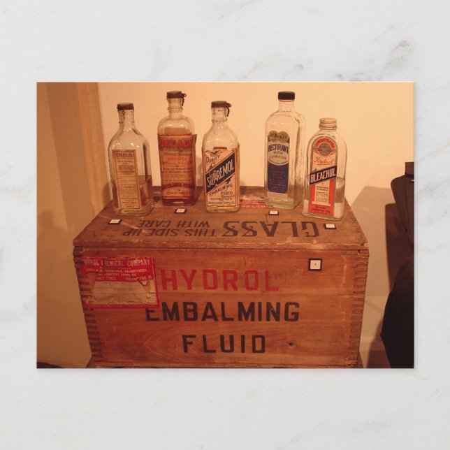 Vintage Embalming Fluid Photo Postcard (Front)