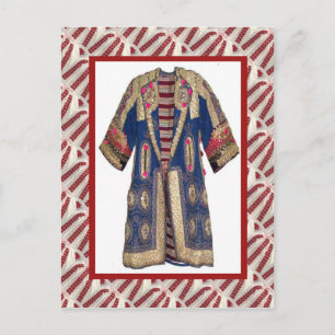 Vintage emboidered folk costume coat 3 postcard