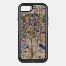 Vintage Embroidery Pomegranates On Trellis