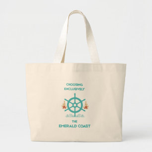Vintage Emerald Coast Sardinia Luxury Resort Large Tote Bag