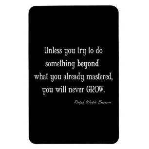 Vintage Emerson Inspirational Growth Mastery Quote Magnet