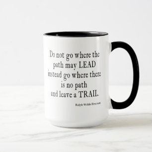 Vintage Emerson Inspirational Leadership Quote Mug