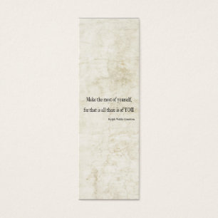 Vintage Emerson Inspirational Quote