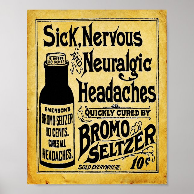 Vintage Emersons Bromo Seltzer Print (Front)
