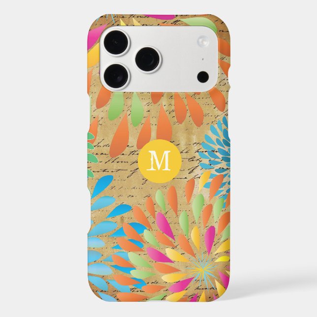 Vintage Emphera Modern Flower Monogram (Back)