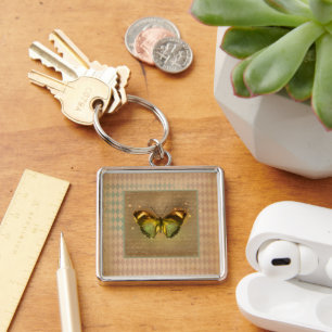Vintage Enchanted Butterfly Key Ring