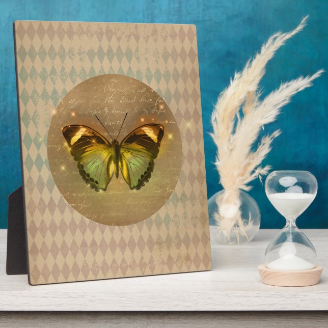Vintage Enchanted Butterfly  Plaque (Side)