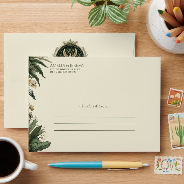 Vintage Enchanted Forest Envelope (Desk)