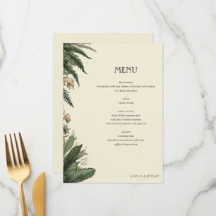 Vintage Enchanted Forest Menu