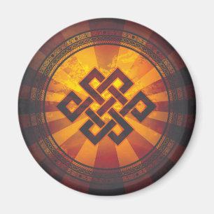 Vintage Endless Knot Print Magnet