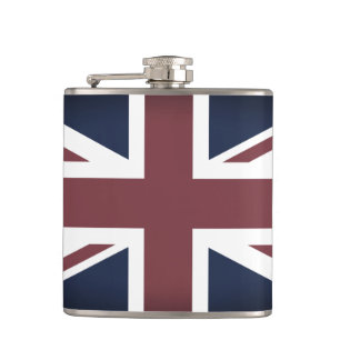 Vintage England & British Flag, UK fashion /Brits Hip Flask