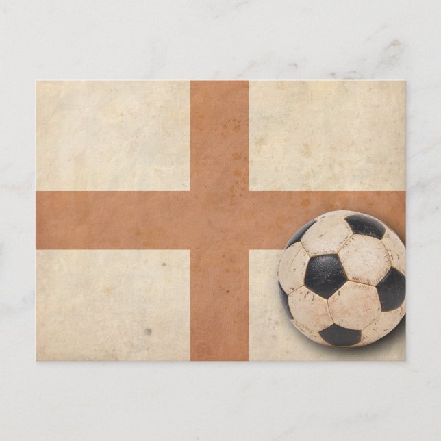 Vintage England Flag Postcard (Front)