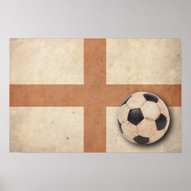 Vintage England Flag Poster (Front)