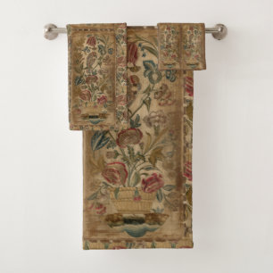 Vintage England Floral  Bath Towel Set