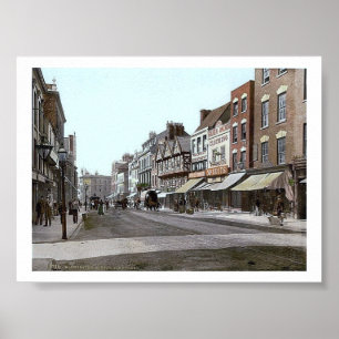 Vintage England Gloucester 1890's Poster