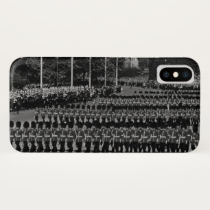 Vintage England Guards marching in slow time iPhone X Case