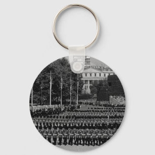 Vintage England Guards marching in slow time Key Ring
