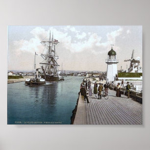 Vintage England Littlehampton 1890's Poster