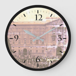 Vintage England London Old Guard Buckingham Palace Large Clock