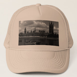 Vintage England London parliament houses Trucker Hat