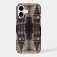 Vintage England London post office tower Big ben
