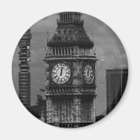 Vintage England London post office tower Big ben