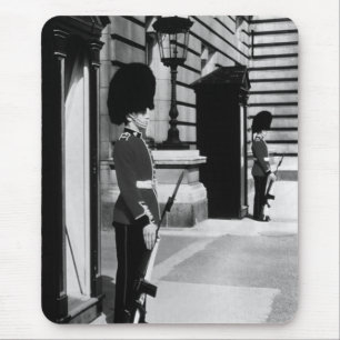 Vintage England London sentry at Buckingham Mouse Pad