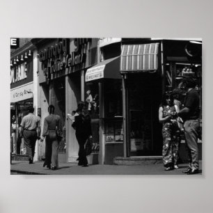 Vintage England London Shops Carnaby street Poster