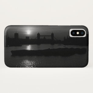 Vintage England London sunset Tower Bridge iPhone X Case