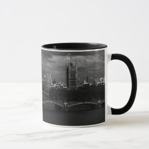 Vintage England London Thames river skyline city Mug