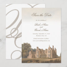 Vintage English Manor Chateau Villa Wedding