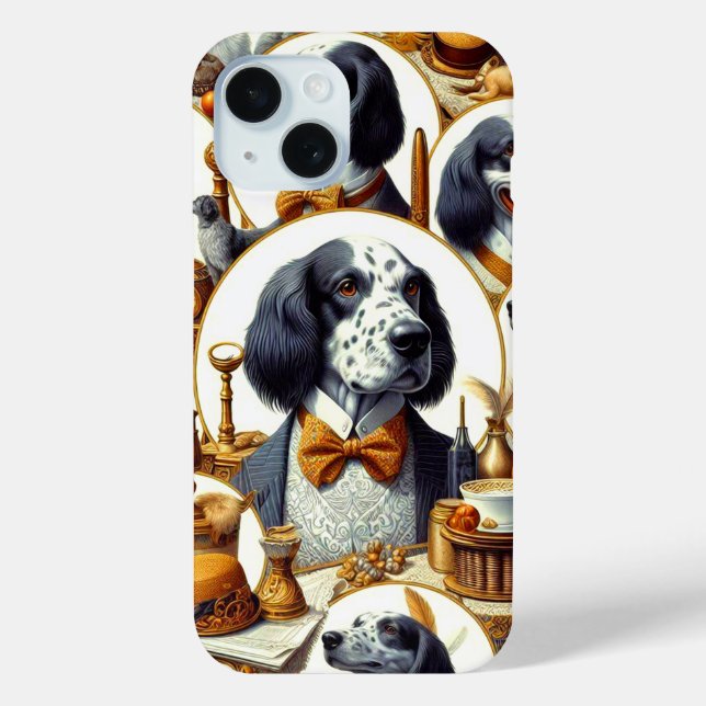 Vintage English Setter Illustration Case-Mate iPhone Case (Back)