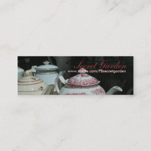 Vintage English Teapot Teatime Business Card 1