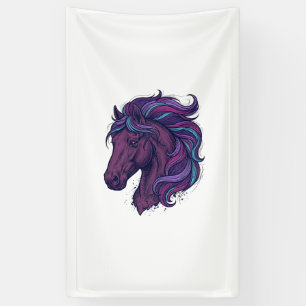 Vintage Engraved Colourful Horse Head Art Shirt_1 Banner