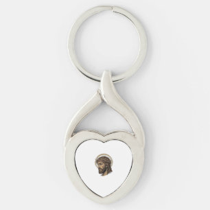 Vintage Engraved Crown of Thorns Portrait Shirt_1 Key Ring