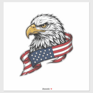 Vintage Engraved Eagle Patriotic Shirt Design_1