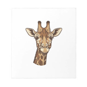Vintage Engraved Giraffe Head Vector Design_1 Notepad
