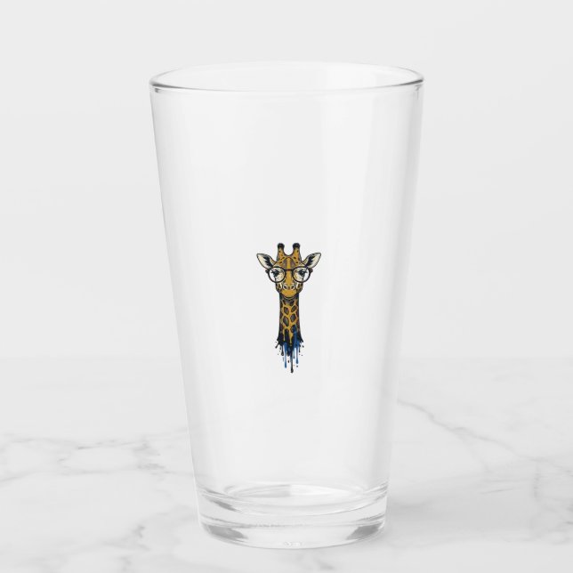 Vintage Engraved Giraffe With Glasses Design_1 (Front)